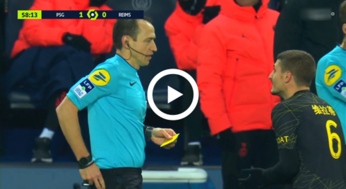 Marco Verratti red card against Reims